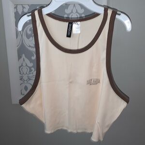 Divided Cropped Tank Top Bay Area SF Size L